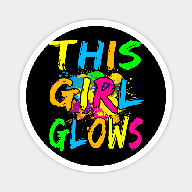 This Girl Glows Magnet by LimEnitis